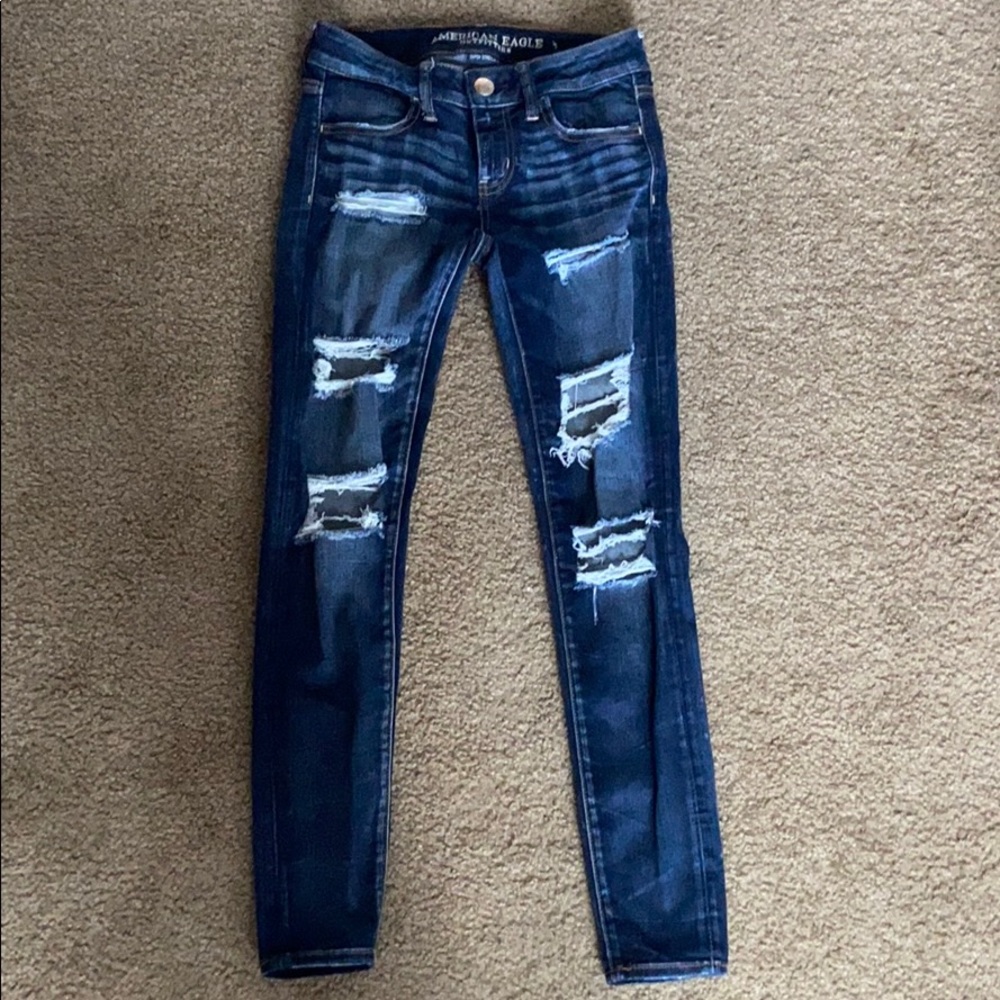 American Eagle ripped jeans